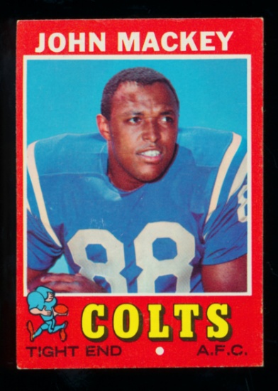 1971 Topps Football Card #175 Hall of Famer John Mackey Baltimore Colts