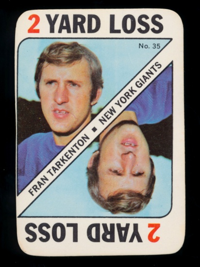 1971 Topps Football Game Card #35 Hall of Famer Fran Tarkenton Minnesota Vi