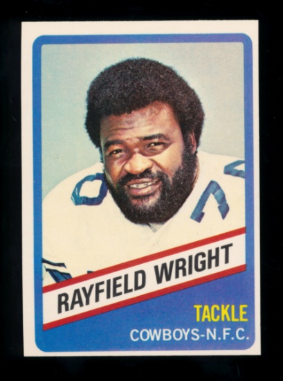 1976 Wonder Bread Football Card #8 Hall of Famer Rayfield Wright Dallas Cow