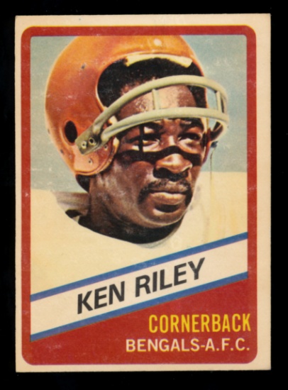 1976 Wonder Bread Football Card #23 Ken Riley Cincinnati Bengels