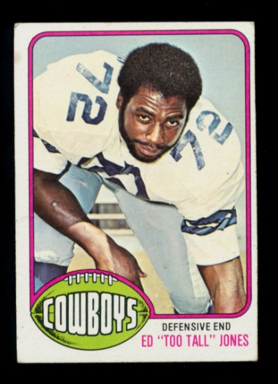 1976 Topps ROOKIE Football Card #427 Rookie Ed "Too Tall" Jones Dallas Cowb