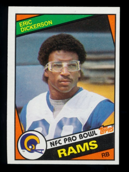 1984 Topps ROOKIE Football Card #280 Rookie Hall of Famer Eric Dickerson Lo