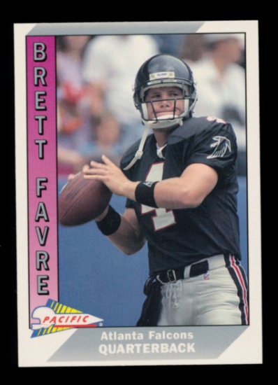 1991 Pacific ROOKIE Football Card #551 Rookie Hall of Famer Brett Favre Atl