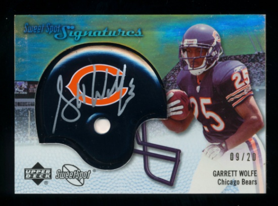 2007 Upper Deck AUTOGRAPHED Footbal Card #SSS-GW Sweet Spot Signatures Garr