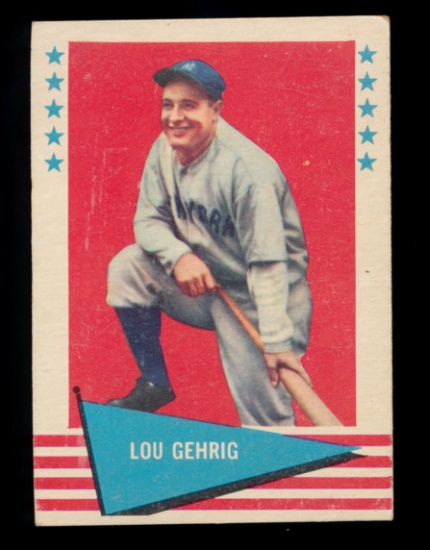 1961 Fleer Greats Baseball Card #31 Hall of Famer Lou Gerhrig