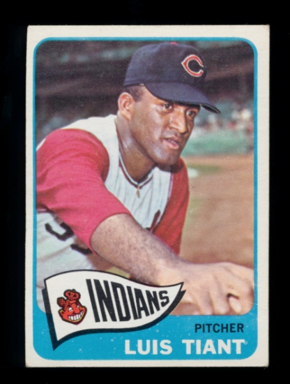1965 Topps ROOKIE Baseball Card #145 Rookie Luis Tiant Cleveland Indians