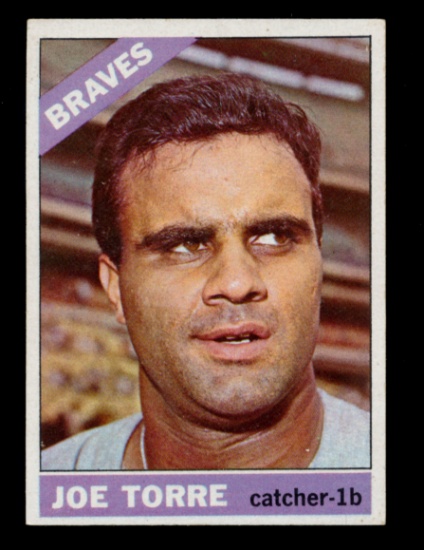 1966 Topps Baseball Card #130 Hall of Famer Joe Torre Atlanta Braves