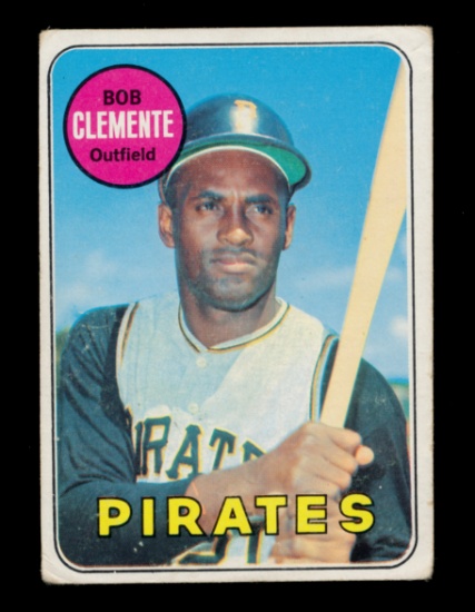 1969 Topps Baseball Card #50 Hall of Famer Bob Clemente Pittsburgh Pirates