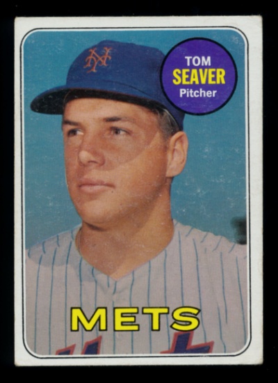 1969 Topps Baseball Card #480 Hall of Famer Tom Seaver New York Mets