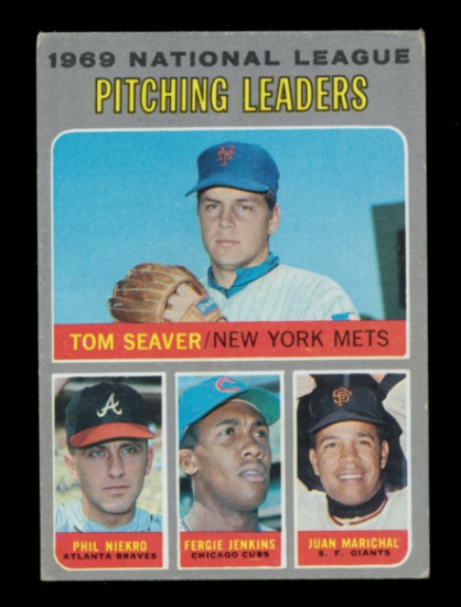 1970 Topps Baseball Card #69 National League Pitching Leaders: Tom Seaver-P