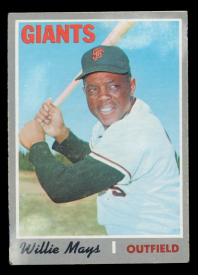1970 Topps Baseball Card #600 Hall of Famer Willie Mays San Francisco Giant