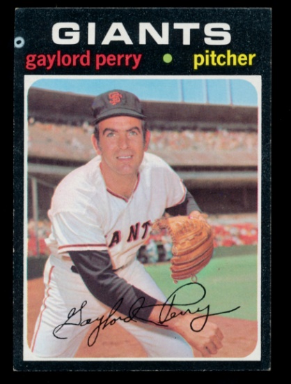 1971 Topps Baseball Card #140 Hall of Famer Gaylord Perry San Francisco Gia