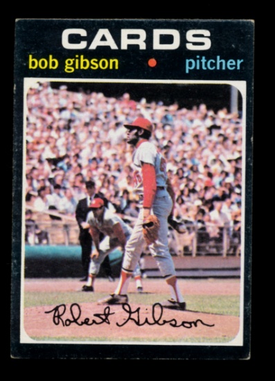 1971 Topps Baseball Card #450 Hall of Famer Bob Gibson St Louis Cardinals