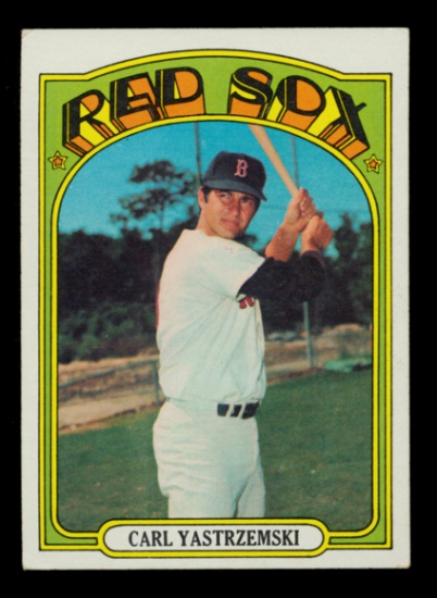 1972 Topps Baseball Card #37 Hall of Famer Carl Yastrzemski Boston Red Sox