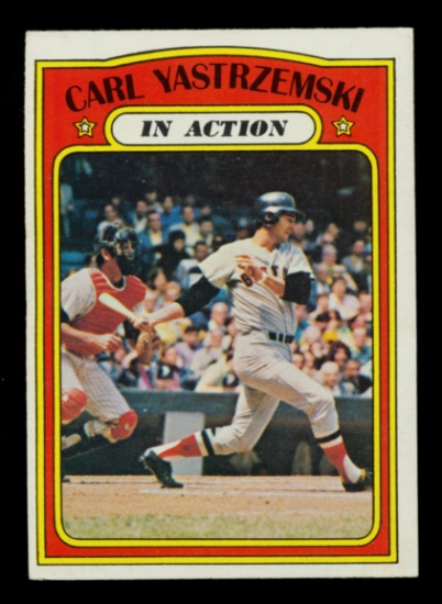 1972 Topps Baseball Card #38 Hall of Famer Carl Yastrzemski Boston Red Sox