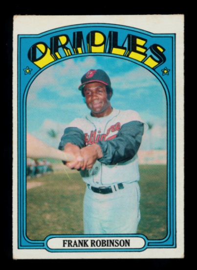 1972 Topps Baseball Card #100 Hall of Famer Frank Robinson Baltimore Oriole