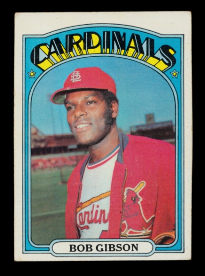 1972 Topps Baseball Card #130 Hall of Famer Bob Gibson St Louis Cardinals