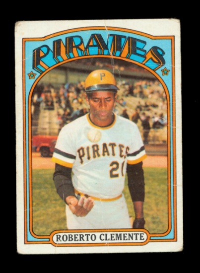 1972 Topps Baseball Card #309 Hall of Famer Roberto Clemente Pittsburgh Pir