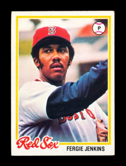 1978 Topps Baseball Card #720 Hall of Famer Fergie Jenkins Boston Red Sox