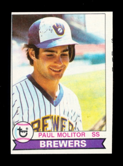 1979 Topps Baseball Card #24 Hall of Famer Paul Molitor Milwaukee Brewers