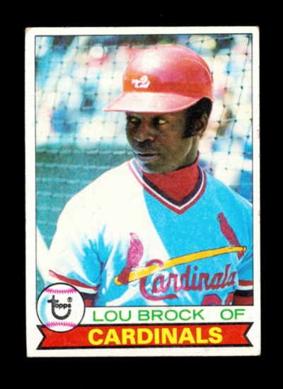 1979 Topps Baseball Card #665 Hall of Famer Lou Brock St Louis Cardinals