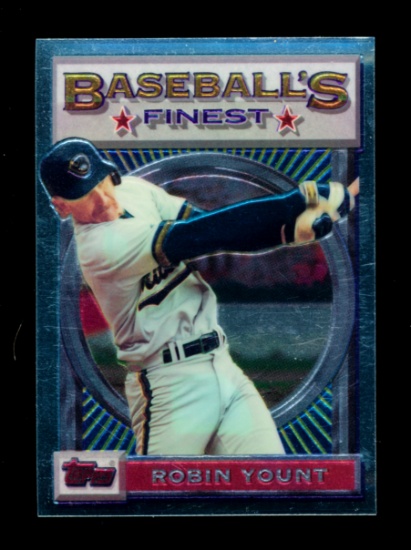 1993 Topps Finest Baseball Card #192 Hall of Famer Robin Yount Milwaukee Br