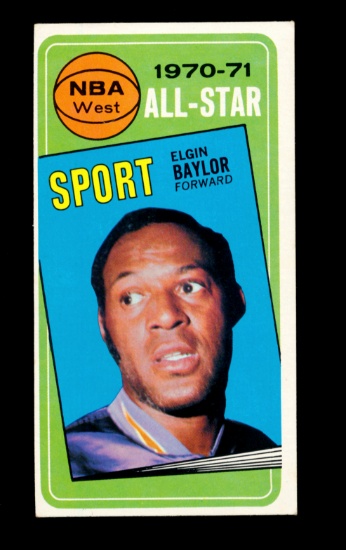 1970 Topps Basketball Card #113 All Star Elgin Baylor Los Angeles Lakers