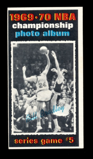 1970 Topps Basketball Card #172 Championship Series Game #5 (Bill Bradley)