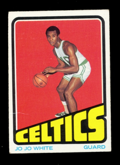 1972 Topps Basketball Card #45 JoJo White Boston Celtics. Small Crease Fron