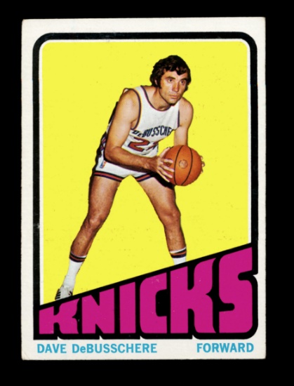 1972 Topps Basketball Card #105 Dave De Busschere New Yok Knicks