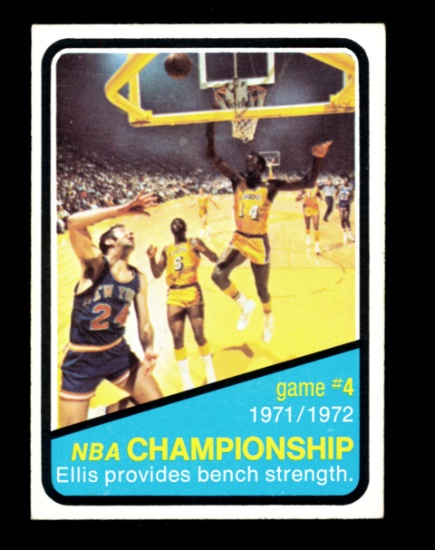 1972 Topps Basketball Card #157 NBA Championship Game#4