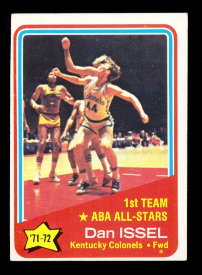 1972 Topps Basketball Card #249 1st Team All Star Dan Issel Kentucky Colone