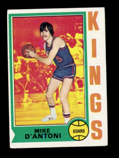 1974 Topps Basketball Card #138 Mike D'Antonio Kansas City/Omaha Kings