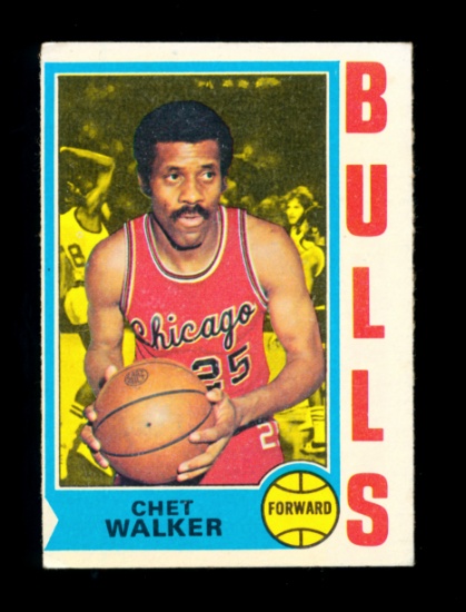 1974 Topps Basketball Card #171 Chet Walker Chicago Bulls