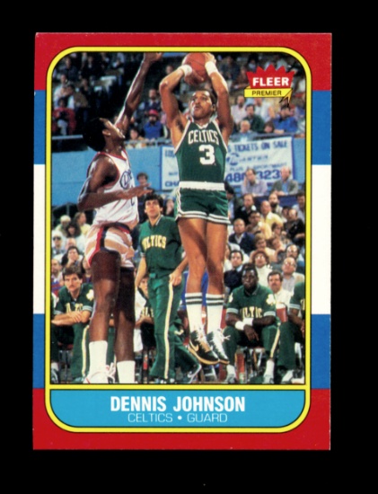 1986 Fleer Basketball Card #50 of 132 Dennis Johnson Boston Celtics