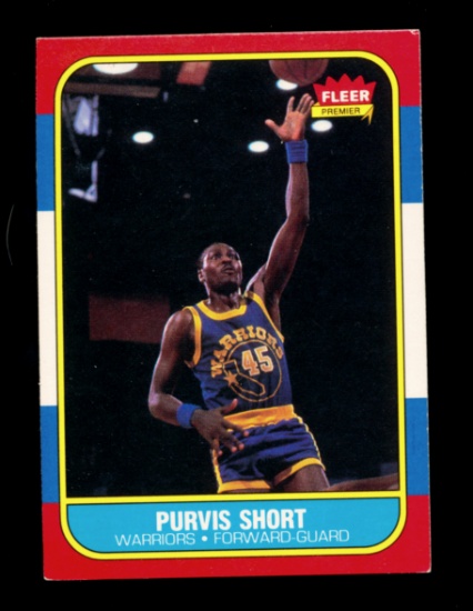 1986 Fleer Basketball Card #100 of 132 Purvis Short Golden State Warriors