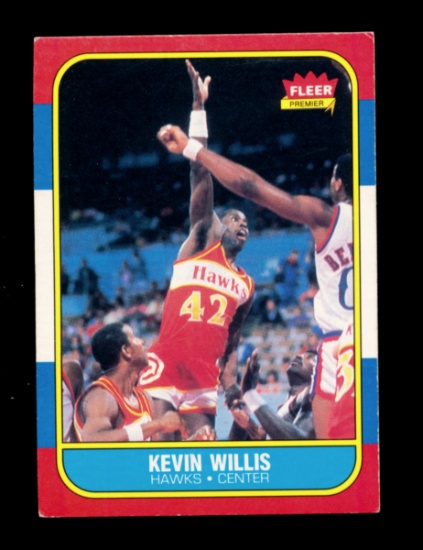 1986 Fleer Basketball Card #126 of 132 Kevin Willis Atlanta Hawks