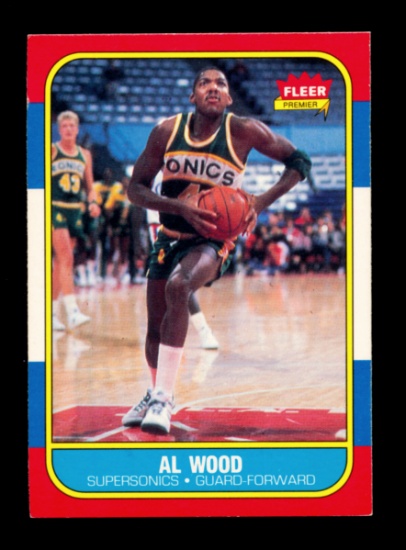1986 Fleer Basketball Card #128 of 132 Al Wood Seattle Supersonics
