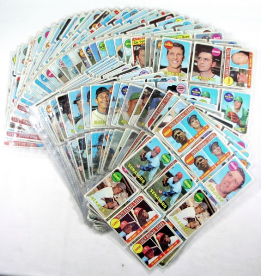 (468) 1969 Topps Baseball Cards Mostly VG/EX to EX Conditions. Some Duplica