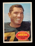 1960 Topps ROOKIE Football Card #56 Rooke Hall of Famer Forest Gregg Green