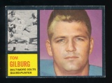 1962 Topps Football Card #7 Tom Gilburg Baltimore Colts