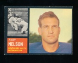 1962 Topps Football Card #10 Andy Nelson Baltimore Colts