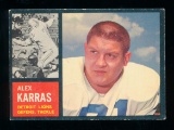 1962 Topps Football Card #58 Hall of Famer Alex Karras Detroit Lions