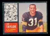 1962 Topps Football Card #66 Hall of Famer Jim Taylor Green Bay Packers.