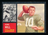 1962 Topps Football Card #123 Kng Hill Philadelphia Eagles
