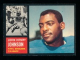 1962 Topps Football Card #129 Hall of Famer John Johnson Pittsburgh Steeler