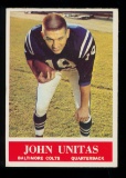 1964 Philadelphia Football Card #12 Hall of Famer John Unitas Baltimore col