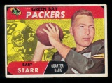 1968 Topps Football Card #1 Hall of Famer Bart Starr Green Bay Packers.  Re
