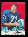 1969 Topps Football Card #123 Hall of Famer Alex Karras Detroit Lions