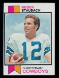 1973 Topps Football Card #475 Hall of Famer Roger Staubach Dallas Cowboys